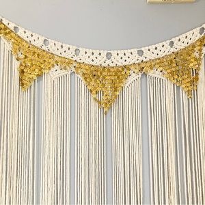 Belly Dancer Coin Triangle Belt Gold Tone Tribal Costume Dancing Dance